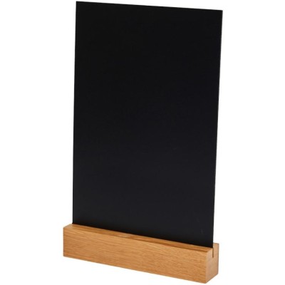 Informační tabule, PVC 25 × 14,8 cm, dubový podstavec