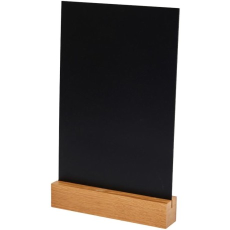 Informační tabule, PVC 25 × 14,8 cm, dubový podstavec