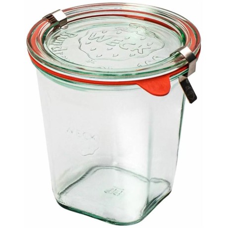 Zavařovací sklenice WECK Quadro 545 ml, set 6 ks