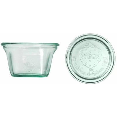 Zavařovací sklenice WECK Quadro 290 ml s víčkem, set 6 ks