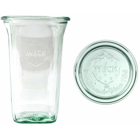 Zavařovací sklenice WECK Quadro 795 ml s víčkem, set 6 ks