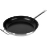 Pánev nízká nerezová s nepřilnavým povrchem teflon pr. 40 cm