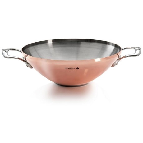 Prima Matera wok měděný s úchyty pr. 32 cm