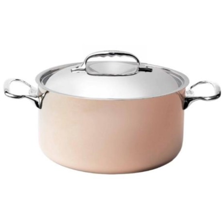 Prima Matera hrnec měděný vysoký 7,5 l, pr. 24 cm, výška 16,5 cm