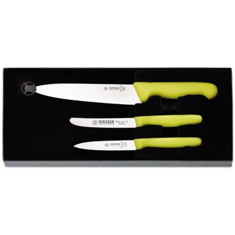 Set nožů, zelený – kuchařský, univerzální, Fresh