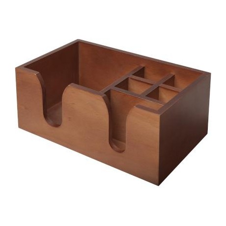 Bar Caddy dřevěný 12,5 × 13 cm