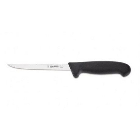Nůž filetovací se škrabkou 15 cm, černý