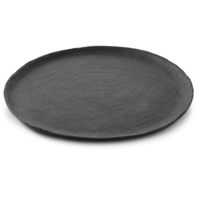 Yli talíř mělký černý, pr. 28 cm