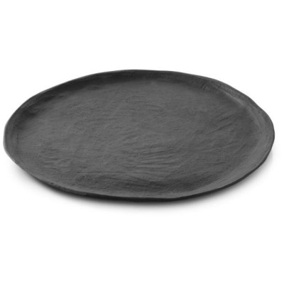 Yli talíř mělký černý, pr. 26 cm