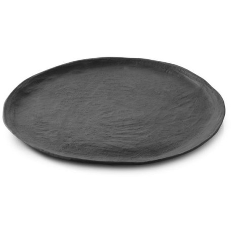 Yli talíř mělký černý, pr. 26 cm