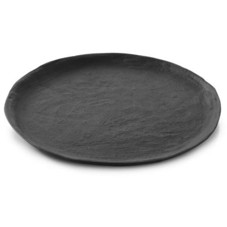 Yli talíř mělký černý, pr. 21 cm