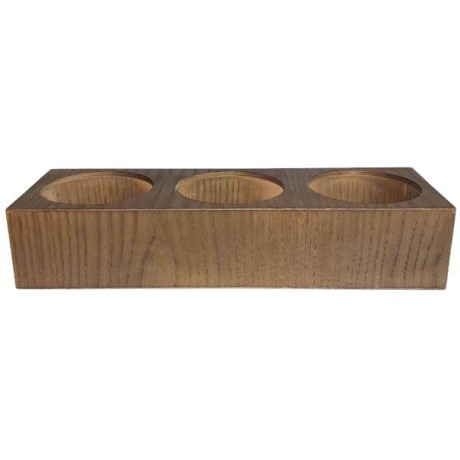 Základna se 3 otvory, jasan, 400x130x80 mm