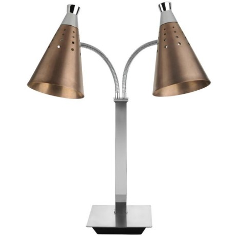 T-Collection ohřívací lampa dvojitá flexibilní, bronzová, 230 V