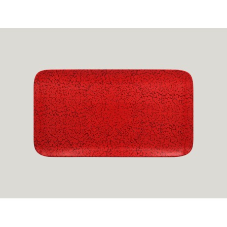 RAK Ruby talíř obdélníkový 38 × 21 cm – červená | RAK-RBAURP38
