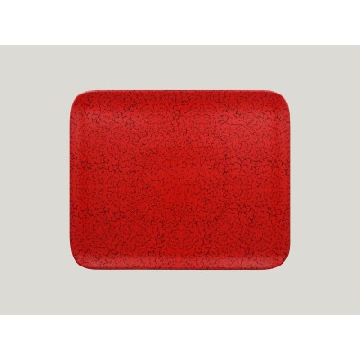 RAK Ruby talíř obdélníkový 33 × 27 cm – červená | RAK-RBAURX33