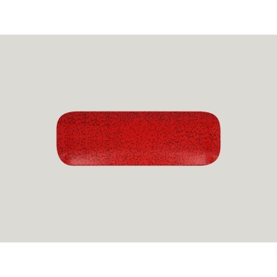 RAK Ruby talíř obdélníkový 33 × 11 cm – červená | RAK-RBAURPN33