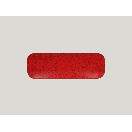 RAK Ruby talíř obdélníkový 33 × 11 cm – červená | RAK-RBAURPN33