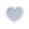 Cliché cukřenka ve tvaru srdce 13 cl, červená