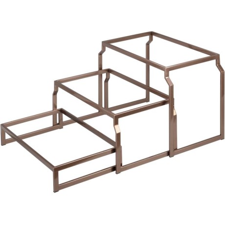 Stojan PVD ocelový bronzový - set, 3 úrovně, GN 1/1 v: 403 mm