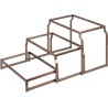 Stojan PVD ocelový bronzový - set, 3 úrovně, GN 1/1 v: 403 mm