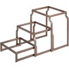 Stojan PVD ocelový bronzový - set, 3 úrovně, GN 1/2 v: 403 mm