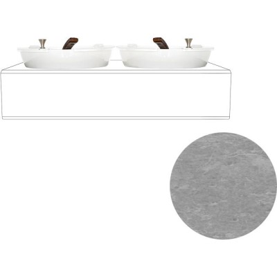 Chladicí box na jogurt GN 1/1, dekor beton