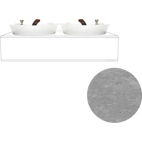 Chladicí box na jogurt GN 1/1, dekor beton