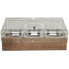 Chladicí box pro gastronádoby s krytem GN 1/1, jasan