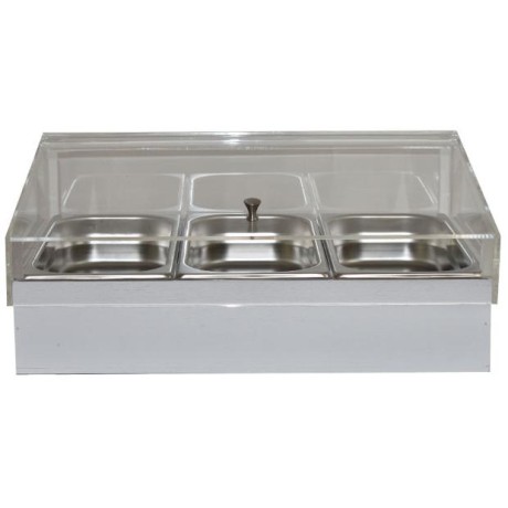 Chladicí box pro gastronádoby s krytem GN 1/1, bílý
