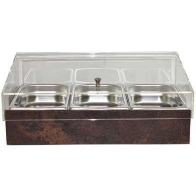 Chladicí box pro gastronádoby s krytem GN 1/1, dekor rez