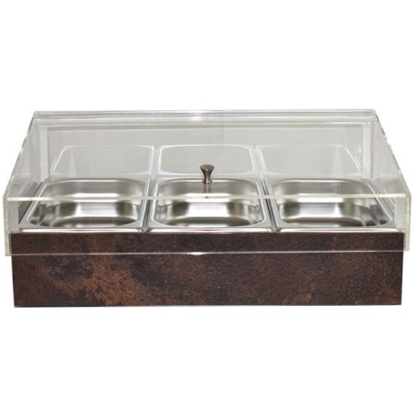 Chladicí box pro gastronádoby s krytem GN 1/1, dekor rez