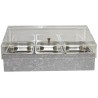 Chladicí box pro gastronádoby s krytem GN 1/1, dekor beton
