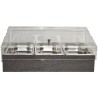 Chladicí box pro gastronádoby s krytem GN 1/1, dekor kámen