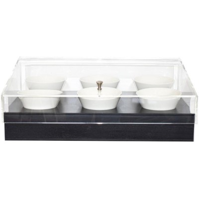 Box s nástavcem pro 6 misek GN 1/1, černý