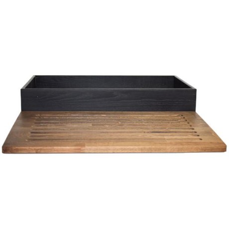 Box na pečivo s deskou na krájení GN 1/1, černý