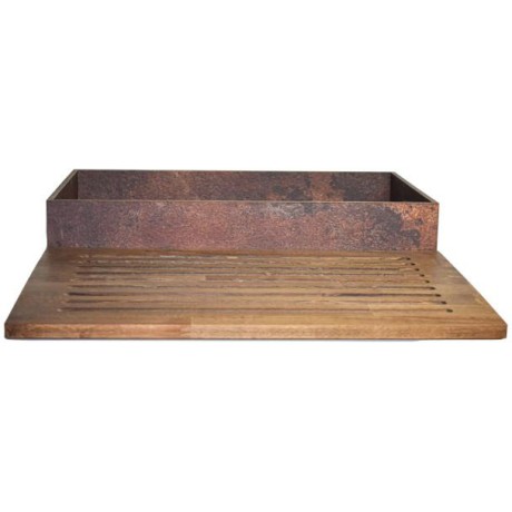Box na pečivo s deskou na krájení GN 1/1, dekor rez