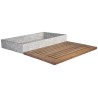 Box na pečivo s deskou na krájení GN 1/1, dekor beton