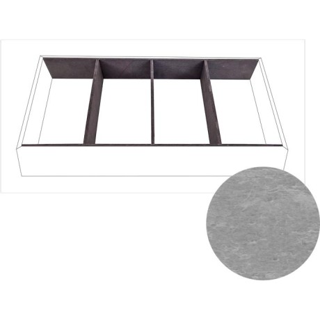 Příborník GN 1/1, dekor beton