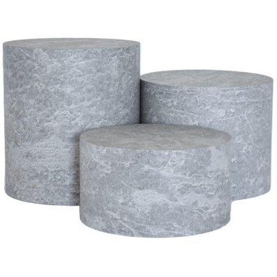 Podstavec kulatý HPL, pr.223 mm, v: 60 mm, dekor beton