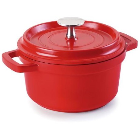 Hrnec Mini kulatý, pr. 14 cm, červaný
