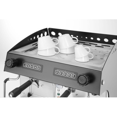 Kompaktní automatický kávovar Julia, 2-skupinový, HENDI, Černá, 230V/2700W, 475x563x(H)530mm