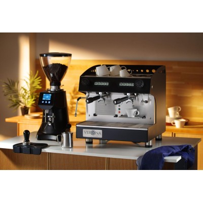 Kompaktní automatický kávovar Julia, 2-skupinový, HENDI, Černá, 230V/2700W, 475x563x(H)530mm