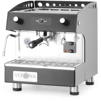Kávovar Romeo Easy 1 pákový, poloautomatický, černý, HENDI, 230V/1800W, 375x530x(H)485mm