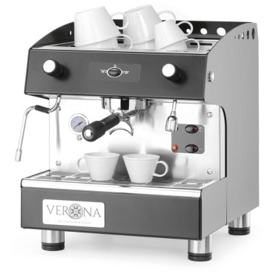Kávovar Romeo Easy 1 pákový, poloautomatický, černý, HENDI, 230V/1800W, 375x530x(H)485mm