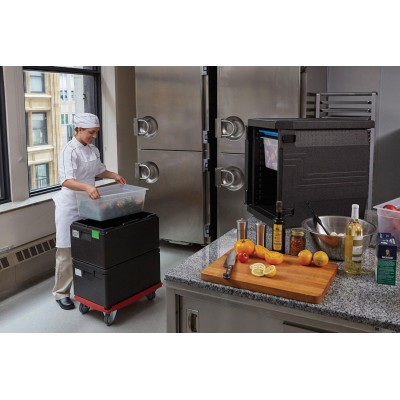 Vozík Camdolly pro termoizolační boxy Cam GoBox, GN 1/1, Cambro, červený, Červená, 692x426x(H)167mm