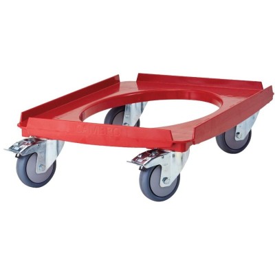 Vozík Camdolly pro termoizolační boxy Cam GoBox, GN 1/1, Cambro, červený, Červená, 692x426x(H)167mm