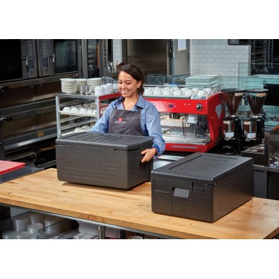 Termoizolační box Cam GoBox, horní plnění, GN 1/1, 46 l, Cambro, Černá, 680x400x(H)321mm