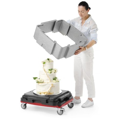 Multifunkční izolovaná nádoba Cam GoBox, Cambro, Světle šedá, 641x641x(H)754mm