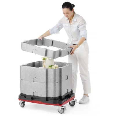 Multifunkční izolovaná nádoba Cam GoBox, Cambro, Světle šedá, 641x641x(H)754mm