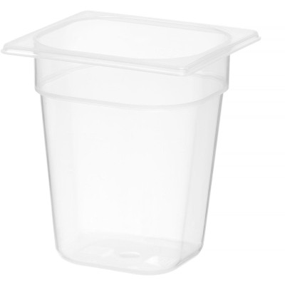 Kontejner GN 1/6 polypropylen, HENDI, Profi Line, GN 1/6, 3,4L, Průhledná, 176x162x(H)200mm
